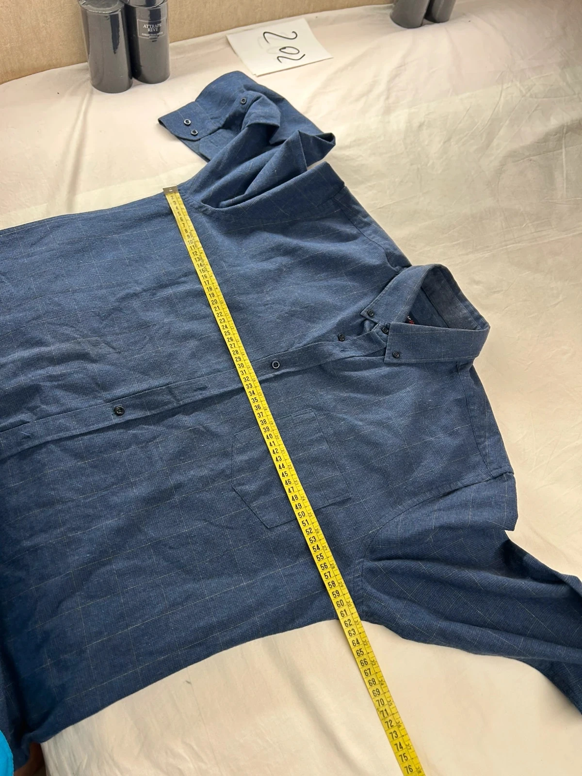 Blauw marine effen overhemd Cap 10 ten – photo 11